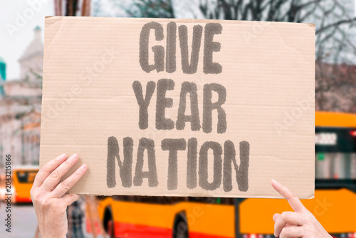 Fotografía "Give year nation" Devote twelve months to public service