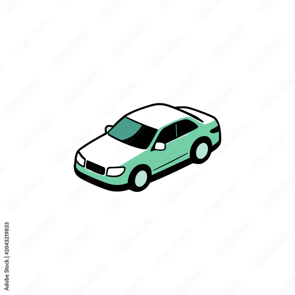 Naklejka premium Modern Car Icon