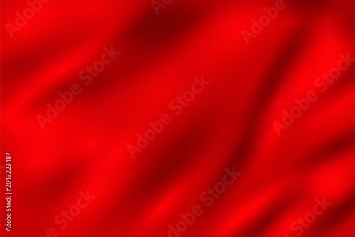 Red Satin Silk Fabric Texture Background Vector