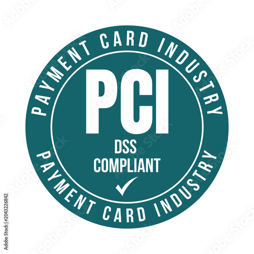 PCI payment card industry dss compliant symbol icon