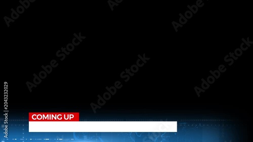 Modern Breaking News Lower Third Graphic Overlay on Green Screen