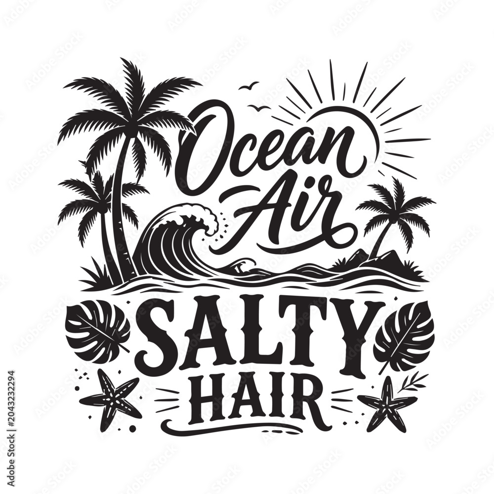 Obraz premium Ocean Breeze SVG Design