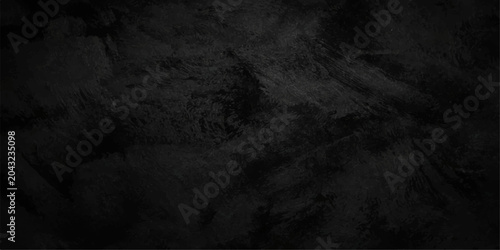 Tableau sur toile Abstract black snow and grunge white background with a dark textured concrete wa