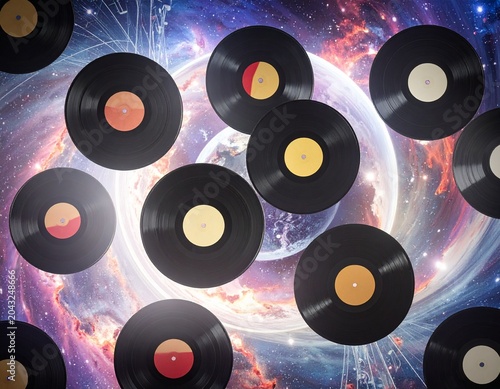vinyl record background