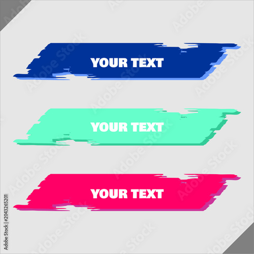 Brush Stroke Banner Template Set