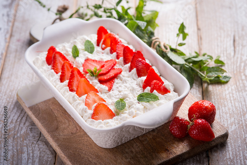 strawberry tiramisu traditional italian dessert