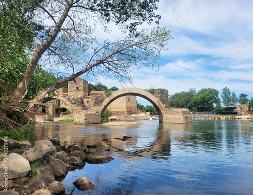 Photos Pont romain de Saint Thibery fleuve Hérault Occitanie