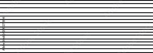 Foto Clean graphic pattern of horizontal black lines of varying thickness on a white