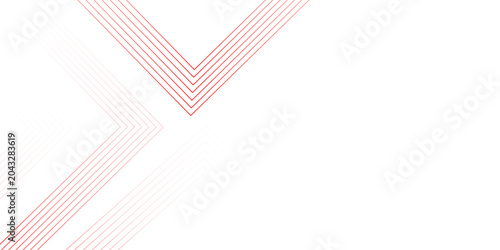 Bild auf Leinwand red wave curve lines banner background design