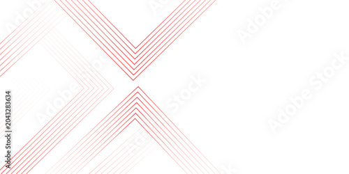 Bild auf Leinwand red wave curve lines banner background design
