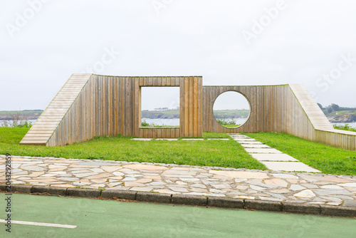 The Loctudy Viewpoint, a scenic coastal lookout located in Ribadeo town, Galicia