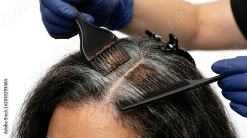 Professional Hair Coloring Root Touch-Up at Salon