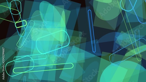 Futuristic 3d neural network data flow animation digital brain waves