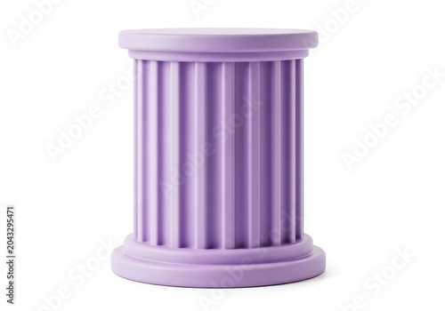 Purple classical column illustration