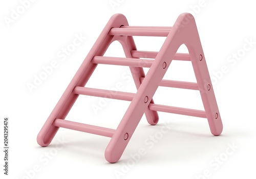 Pink wooden toddler step stool