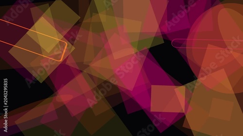 Vibrant geometric kaleidoscope with shifting colors and patterns
