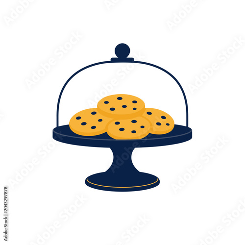 Covered Cookie Display Stand Icon