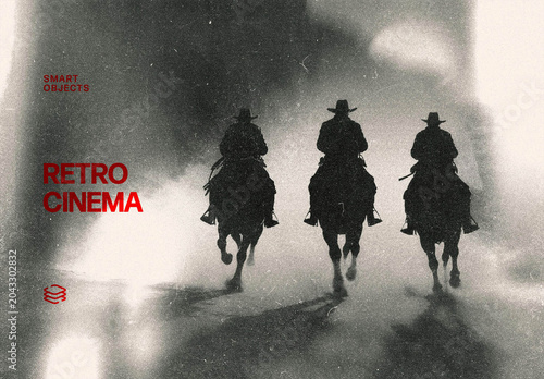 Retro Cinema Photo Effect – Dust Texture for Album Cover & Social Media (PSD)