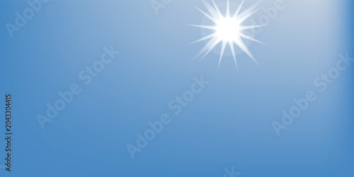 Foto Shining Sun at Clear Blue SkyShining Sun at Clear Blue Sky