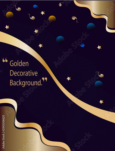 Luxury Golden decorative Background Design.