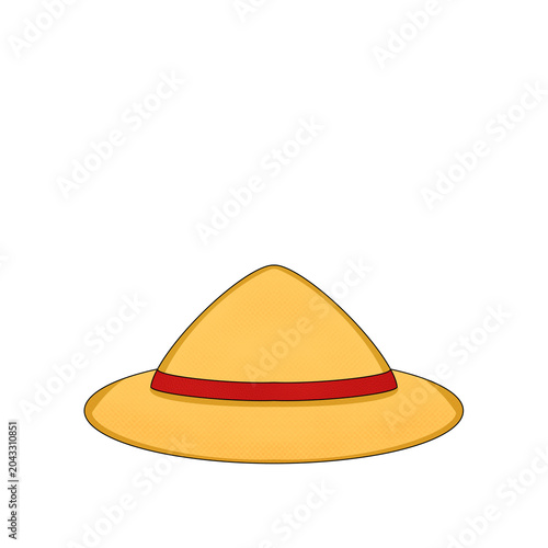 Yellow Straw Hat 