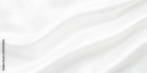 Foto Drape of Pure Silk: A close-up shot of luxurious, soft white silk fabric, showcasing its elegant folds and smooth, lustrous texture