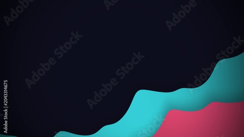 Abstract animation seamless loop transition background with wave layer motion graphic