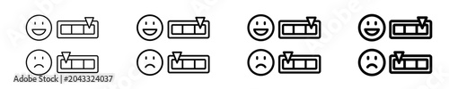 Foto Sentiment Gauge  Icon Set Different Style Collection