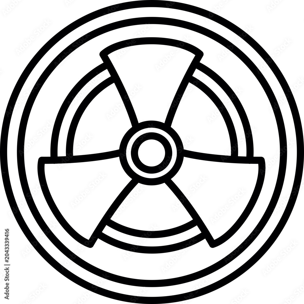 Fototapeta premium Radiation Icon
