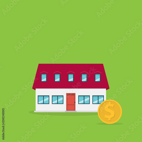 Home Investment Mortgage Concept Animation Real Estate Property Purchase Finance Budget Savings	
