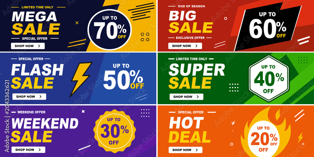 Naklejka premium Sale Offer Carousel Social Media Banner Bundle