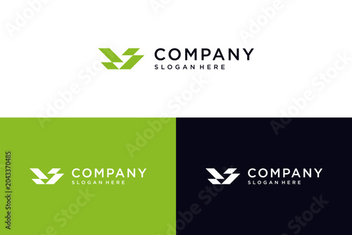 letter v bold logo designs vector