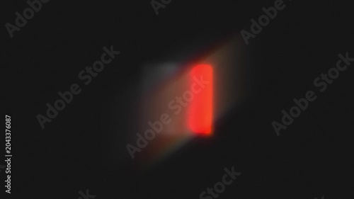 Abstract cinematic glow of a vibrant red light streak creating a captivating and atmospheric visual