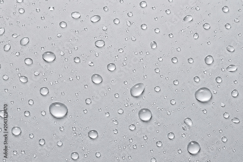 Water Droplets on Gray Surface Closeup Landscape Photography