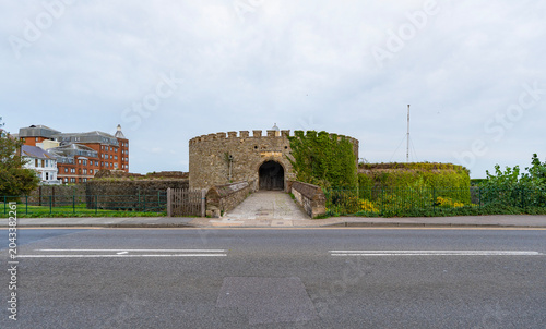 The landscape of Deal Castle in the small town of Deal, UK