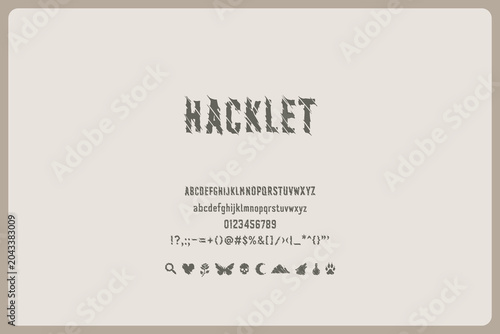 Hacklet Font Sliced Techno Display Typeface For Gaming Posters Futuristic Branding Cyber Titles Digital Art Stream Graphics And Sharp Typography