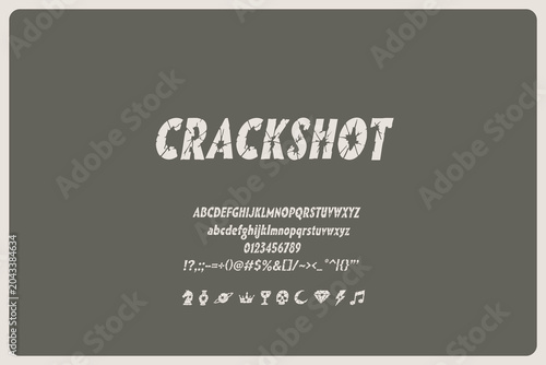 Crackshot Italic Font Explosive Action Display Typeface For Gaming Posters Rock Merch Movie Titles Comic Graphics Streetwear Branding And Impact Typography
