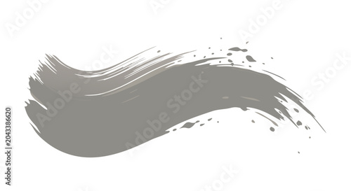 Tableau sur toile Chromatic grey stroke with warm undertone