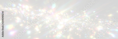 Bild auf Leinwand Transparent Diamond Prism Overlay PNG with Crystal Rainbow Refractions, Bright L