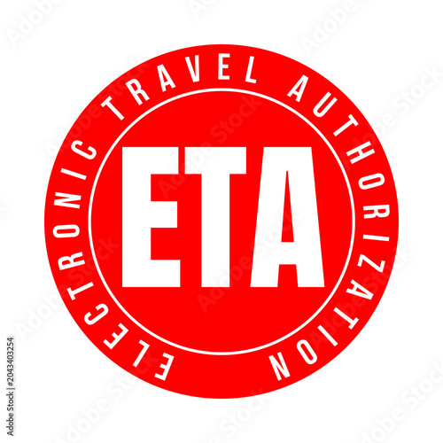 Photography ETA electronic travel authorisation symbol icon