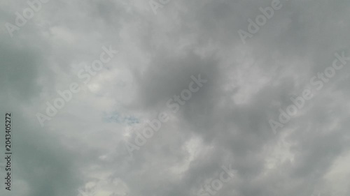 Gloomy grey sky with windy atmosphere
