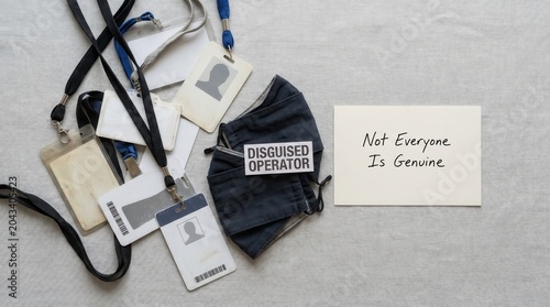 Masked Identity and Questionable Badges for Scam Awareness