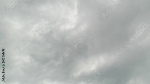 White clouds moving on blue sky