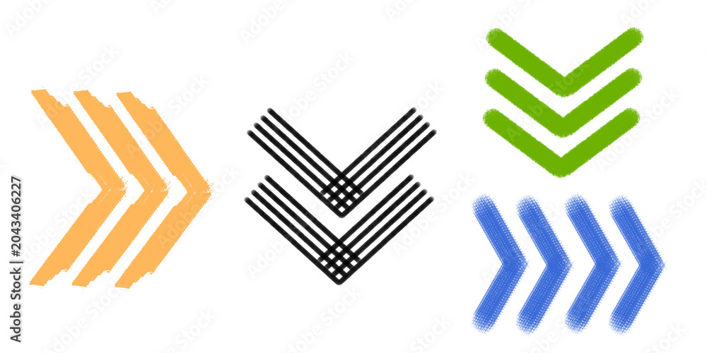 Fototapeta premium Social media swipe up and side buttons icons. Upward navigation arrow symbol for digital platforms.