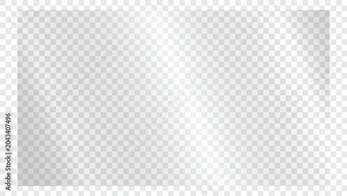 Fényképezés Transparent screen glare overlay PNG, realistic glass reflections and diagonal light streaks for device mockups and UI