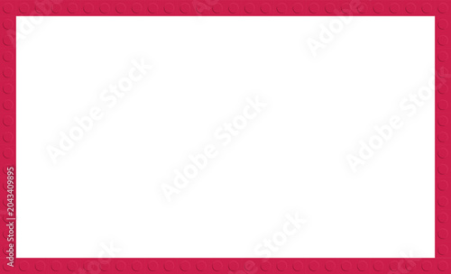 Red Border Frame with Blank White Space