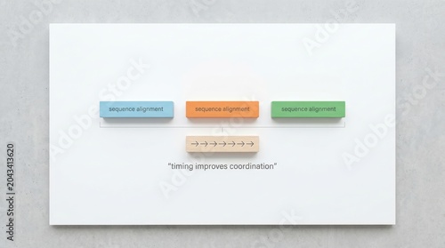 Strategic Blocks Showcasing Timing and Sequence Alignment