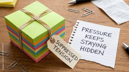 Suppressed Tension and Mental Overload on Desk