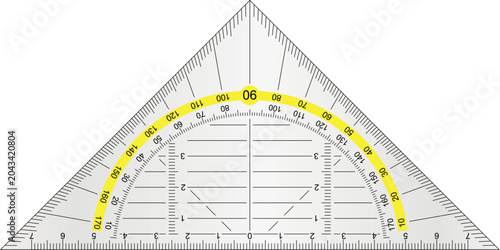 Bild auf Leinwand Set square – Geodreieck Geometrie