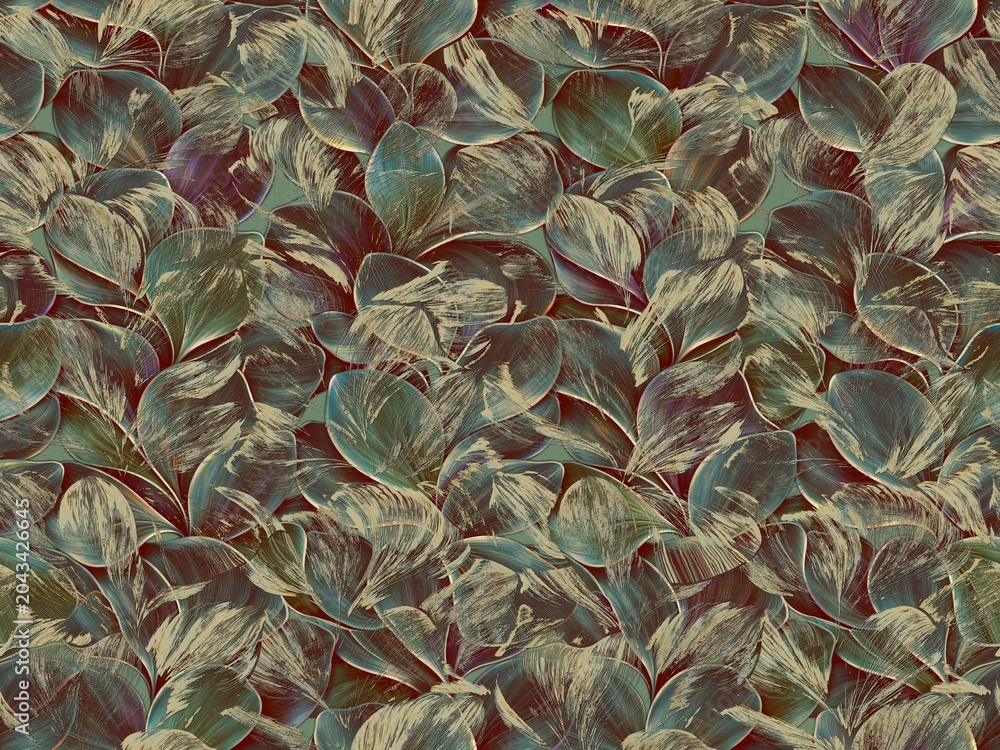 Obraz premium green leaves background Abstract leave pattern design creative art background texture design new concept textile design repeat pattern fabric print design 